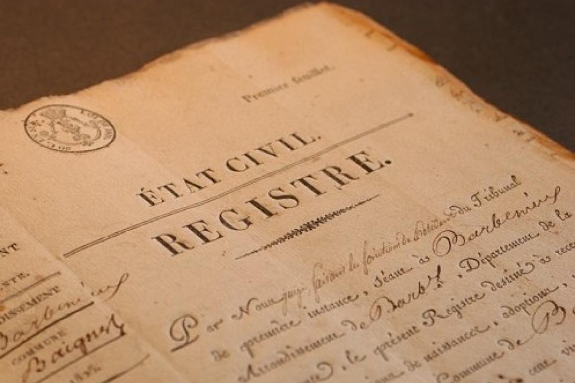 Demande d'actes d'état civil